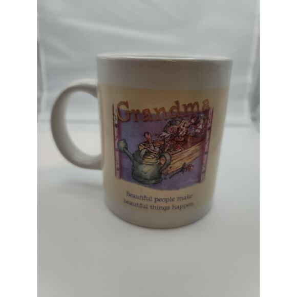 Flavia Weedn Mug Grandma Beautiful People Make Beautiful Things Happen Flowers - Picture 1 of 12